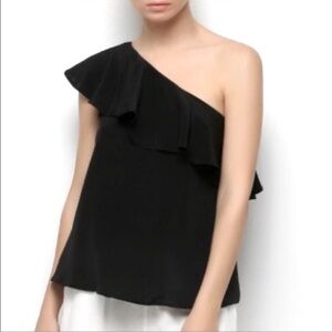 H&M Black One-Shoulder Top